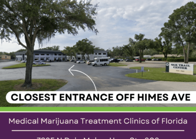 Attention! The easiest way to reach our clinic is an entrance off Himes Avenue. Look for the sign for Oak Trail Center.