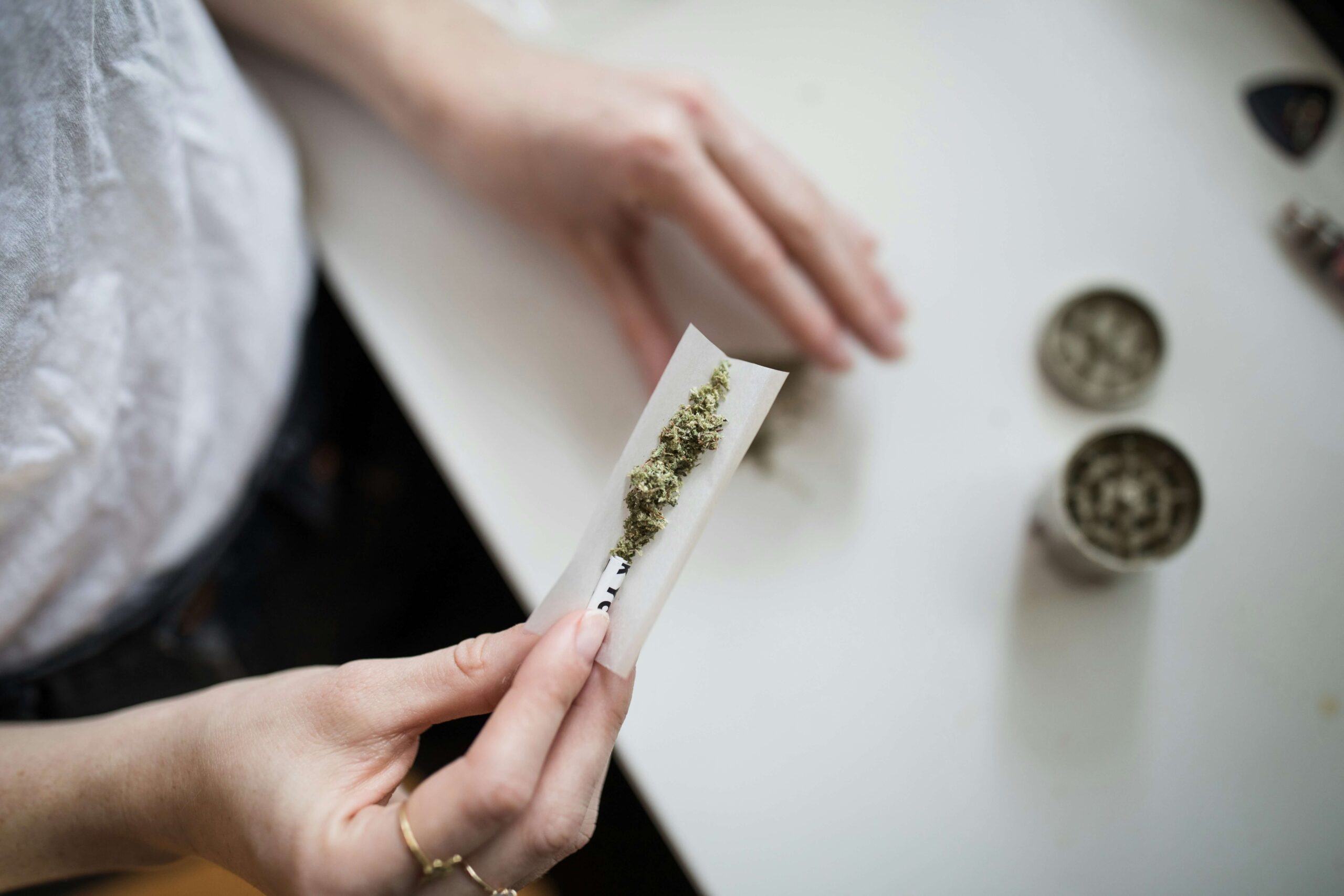 florida medical cannabis patient rolling joint